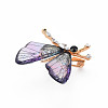 Bling Butterfly Resin Brooch JEWB-N007-020-FF-3