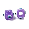 Resin Evil Eye European Beads RESI-A021-2