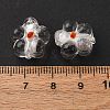 Handmade Silver Foil Glass Lampwork Beads FOIL-T001-02M-2