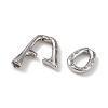 925 Sterling Silver Micro Pave Clear Cubic Zirconia Fold Over Clasps SE-CBAF1B0-03P-3