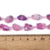 Dyed Electroplate Raw Rough Natural Amethyst Beads Strands G-Q610-05E-5