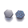 Imitation Druzy Gemstone Resin Beads RESI-L026-B03-2