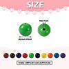 100Pcs 10 Colors Food Grade Eco-Friendly Silicone Focal Beads SIL-TA0001-27-3