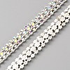 3 Yards Glass Rhinestone Trimming DIY-WH0671-320A-1