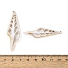 Electroplate Natural Shell Big Pendants SSHEL-N042-15-3