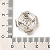 Brass Micro Pave Cubic Zirconia Button Cabochon Settings KK-M312-32P-3