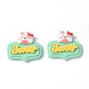 Opaque Resin Cabochons CRES-P023-01G-1