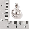 925 Sterling Silver Peg Bail Pendants STER-B003-04P-3