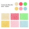4800Pcs 6 Colors 12/0 Imitation Jade Glass Seed Beads SEED-YW0001-30-2