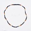 Natural Mixed Gemstone Beaded Wrap Bracelets BJEW-JB02581-2