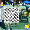 PVC Plastic Waterproof Stickers LS-DIY-WH0386-18E-2