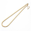 Brass Herringbone Chains Necklaces X-KK-T062-67G-2
