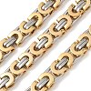 201 Stainless Steel Byzantine Chains SA-CBA46AF-01PG-1