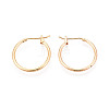 304 Stainless Steel Hoop Earrings EJEW-T048-25B-G-1