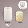 Column with Round DIY Candle Silicone Molds DIY-WH0265-61-6