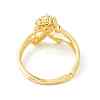 Clear Cubic Zirconia Initial Letter with Crown Adjustable Ring RJEW-M139-17X-3