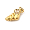 304 Stainless Steel ABS Imitation Pearl Pendants STAS-B097-07G-02-2