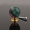 Metal & Natural Fluorite Drawer Knobs PW-WG57F80-06-1