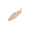 Brass Micro Pave Cubic Zirconia Charms KK-H077-02G-06-2