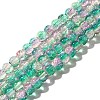 Crackle Glass Beads Strands CCG-C002-6mm-07-1