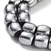 Synthetic Magnetic Hematite Beads Strands G-P545-H01-01D-3