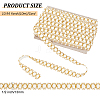 10M Polyester Gold Metallic Lace Ribbon DIY-WH0491-43A-2