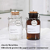 Aluminum & Paper Hanging Price Tags with Rings DIY-SP0007-89B-7