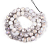 Anti-Tarnish Electroplate Glass Beads Strands X-EGLA-T021-8mm-15-01-3