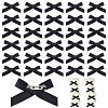 Bowknot Polyester Pins JEWB-WH0010-89B-1