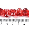 Transparent Glass Enamel Beads Strands GLAA-B021-05D-4