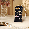 Portable PU Leather Earring Display Cards EDIS-WH0016-062-6