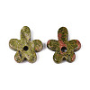Natural Unakite Pendants G-T142-44I-1