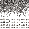   1200Pcs 24 Styles Tibetan Style Alloy Spacers Beads TIBEB-PH0005-09-1