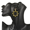 Brass Dangle Stud Earrings for Women EJEW-MZ00758-01-2