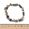 Natural Moonstone Chip Beaded Stretch Bracelets for Women Men BJEW-L038-01D-5