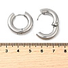 Tarnish Resistant 202 Stainless Steel Huggie Hoop Earrings LS-EJEW-O087-08H-P-2