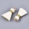 Handmade Polycotton(Polyester Cotton) Tassel Decorations FIND-R092-11-2