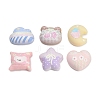 Opaque Resin Cushion Cabochons RESI-C074-02-1