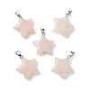 Natural Rose Quartz Pendants GG-K002-10T-1