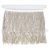 1 Yard Plastic Beaded Tassel Ribbon DIY-OC0013-14B-1