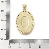 Brass Micro Pave Cubic Zirconia Pendants KK-I712-52G-06-3
