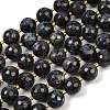 Natural Larvikite Beads Strands G-C249-A07-16mm-3