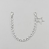 Star Iron Chain Boot Strap Chains AJEW-WH20121-20A-1