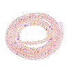 Transparent Glass Beads Strands EGLA-N028-01A-A10-3