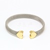 Tarnish Resistant 304 Stainless Steel Mesh Bangles BJEW-N225-34C-1