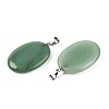 Natural Green Aventurine Pendants G-T138-207D-2