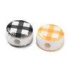 Printed Opaque Acrylic Beads OACR-P031-04M-2