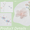 Flower Pattern Polyester Fabrics DIY-WH0622-079-5
