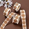 8 Rolls 4 Style Bake Theme Self-Adhesive Kraft Paper Stickers DIY-LS0003-42-5