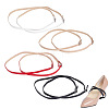 GOMAKERER 4 Pairs 4 Colors PU Leather Shoelaces DIY-GO0001-78-1